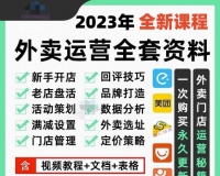 美团饿了么外卖爆单优化运营课程